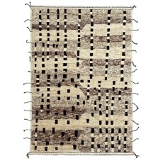 Modern Moroccan Berber Beni Ourain design Rug. 100% Wool. Custom Options Available