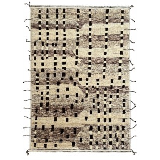 Modern Moroccan Berber Beni Ourain design Rug. 100% Wool. Custom Options Available
