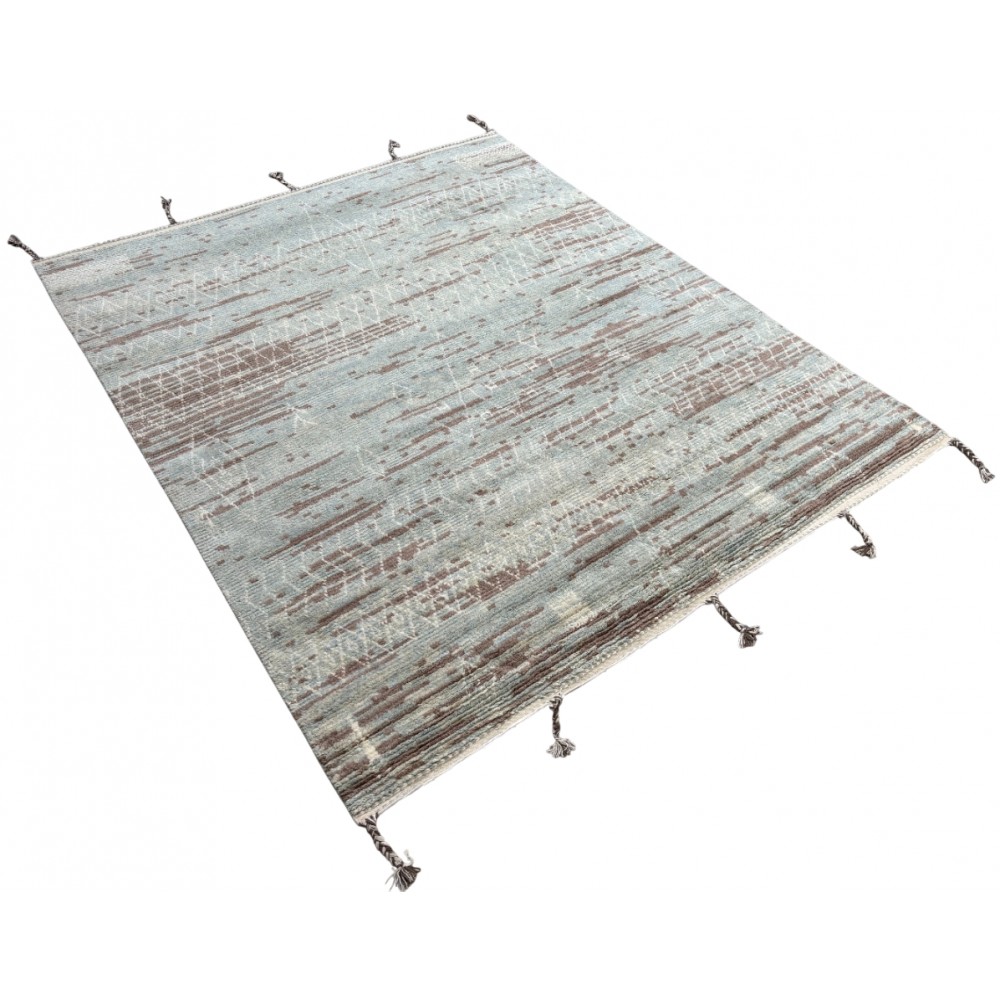 Modern Moroccan Berber Rug. 100% Wool. Custom Options Available