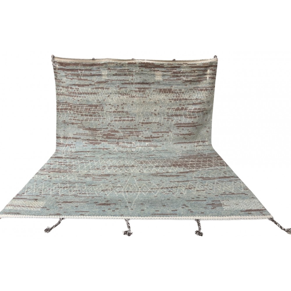 Modern Moroccan Berber Rug. 100% Wool. Custom Options Available