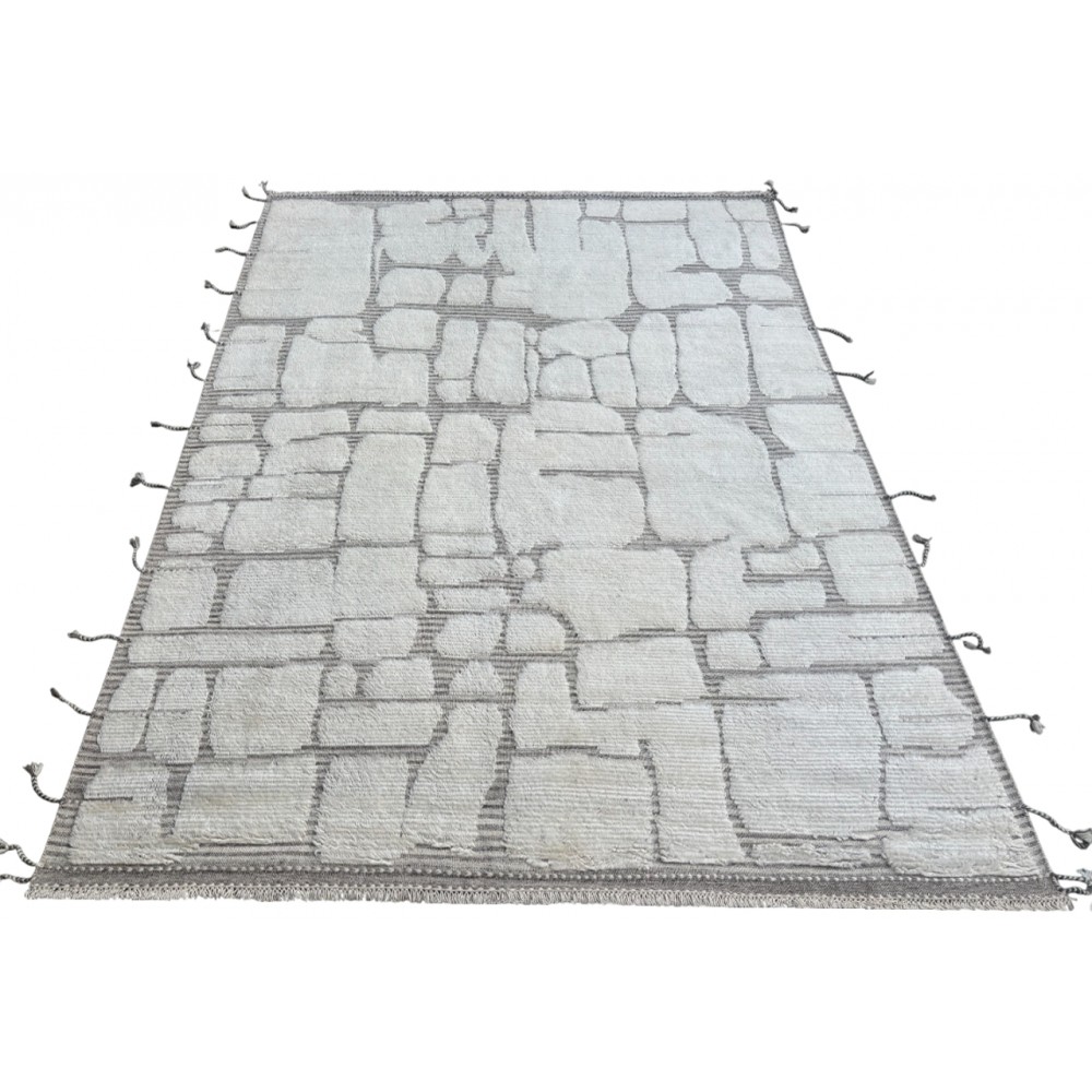 Contemporary Moroccan Rug. 100% Wool. Custom Options Available