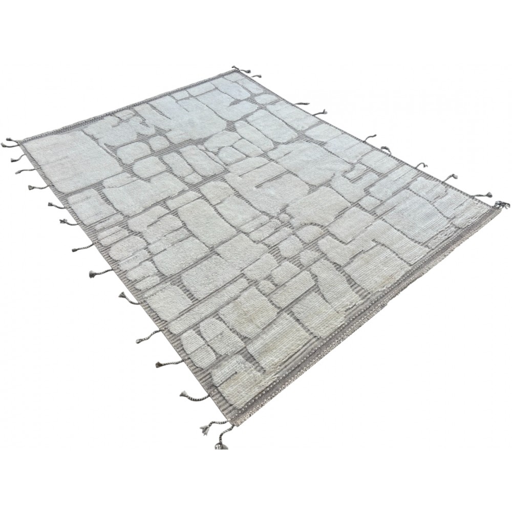 Contemporary Moroccan Rug. 100% Wool. Custom Options Available