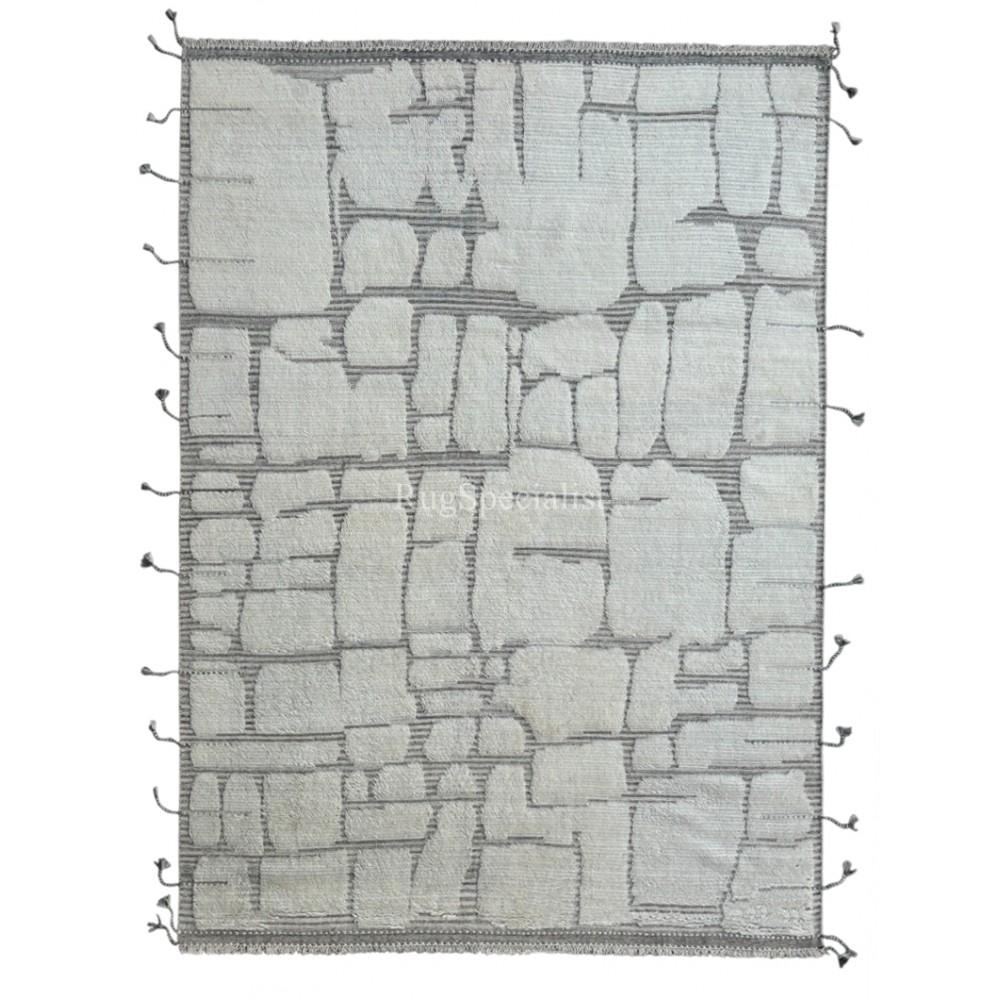 Contemporary Moroccan Rug. 100% Wool. Custom Options Available