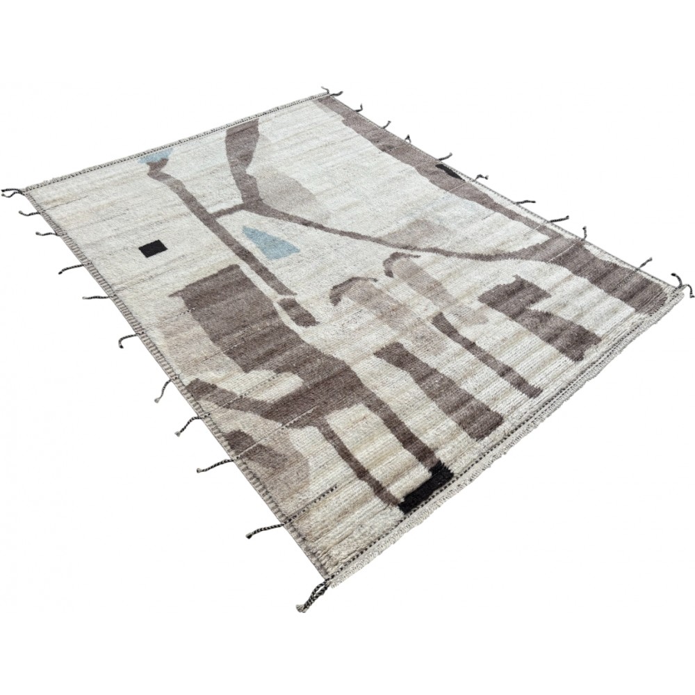 Hand Knotted Moroccan Design Rug. 100% Wool. Custom Options Available
