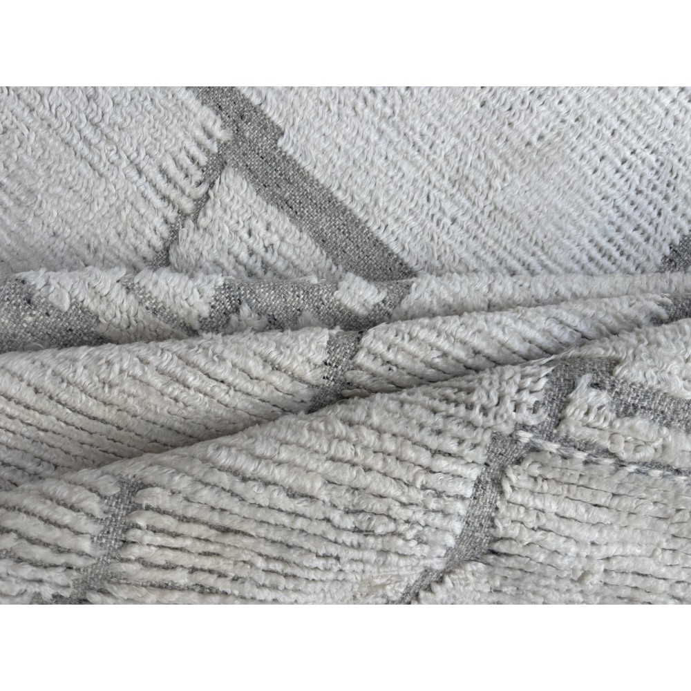 Modern Handmade Moroccan Design Rug. 100% Wool. Custom Options Available