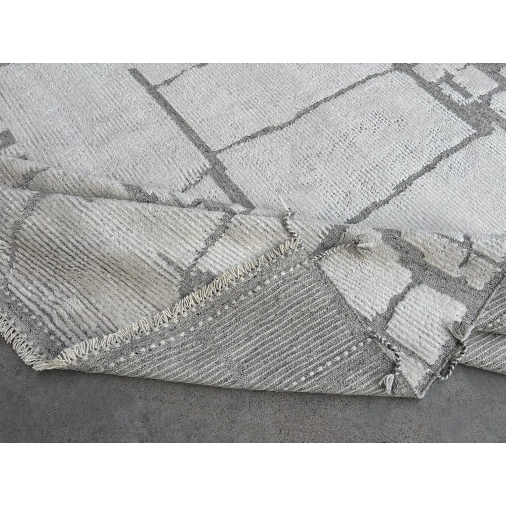 Modern Handmade Moroccan Design Rug. 100% Wool. Custom Options Available
