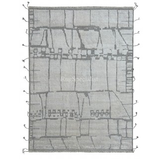 Modern Handmade Moroccan Design Rug. 100% Wool. Custom Options Available