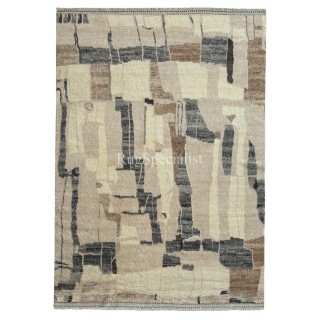 Modern Moroccan Berber style Handmade Rug. 100% Natural Wool. Custom Options Available