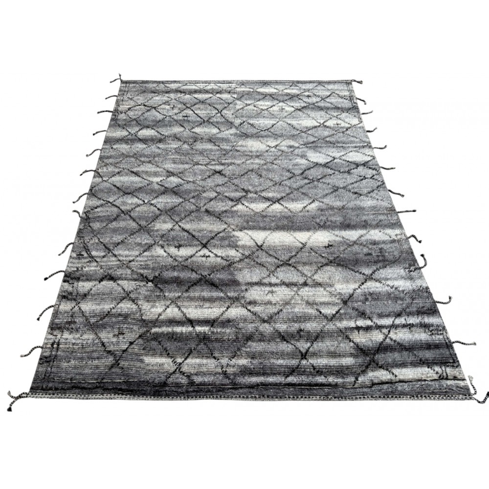 Modern Moroccan style Handmade Rug. 100% Natural Wool. Custom Options Available