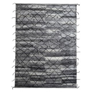 Modern Moroccan style Handmade Rug. 100% Natural Wool. Custom Options Available