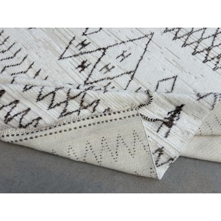 Handmade Moroccan style Rug. 100% Natural Wool. Modern Beni Ourain Carpet