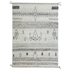 Handmade Moroccan style Rug. 100% Natural Wool. Modern Beni Ourain Carpet