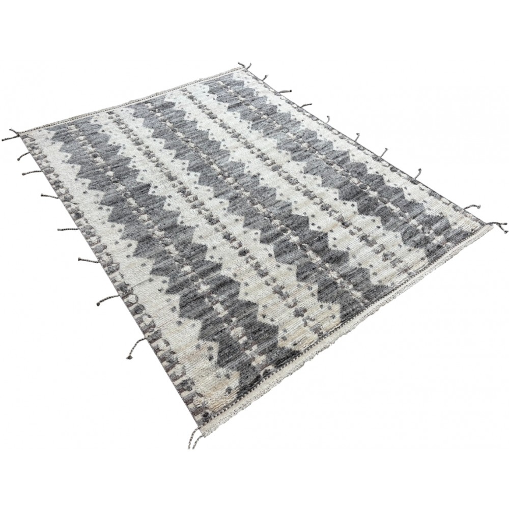 Modern Moroccan style Handmade Rug. 100% Natural Wool. Custom Options Available