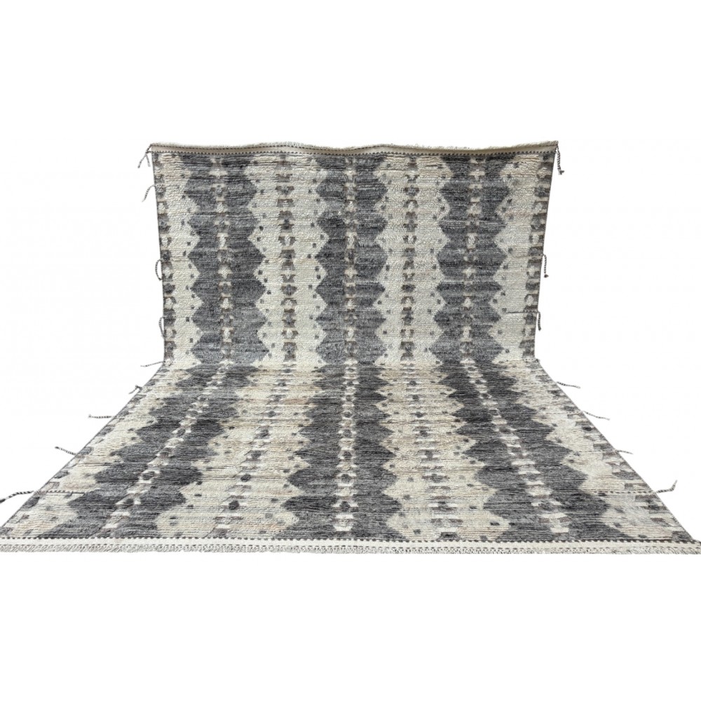 Modern Moroccan style Handmade Rug. 100% Natural Wool. Custom Options Available