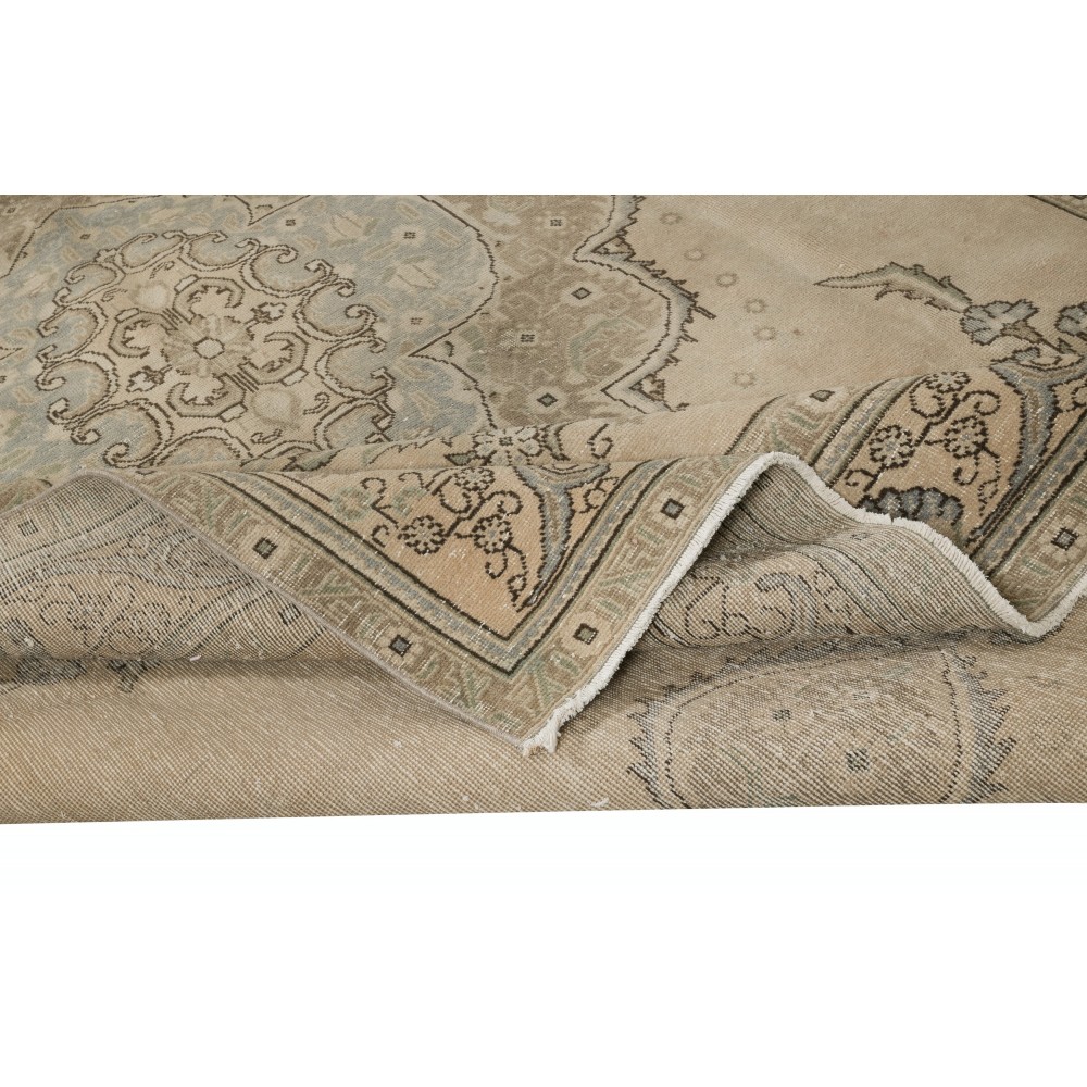 One of a kind Vintage Turkish Large Rug. Handmade Large Carpet for Rustic, Country & Farmhouse Decor
