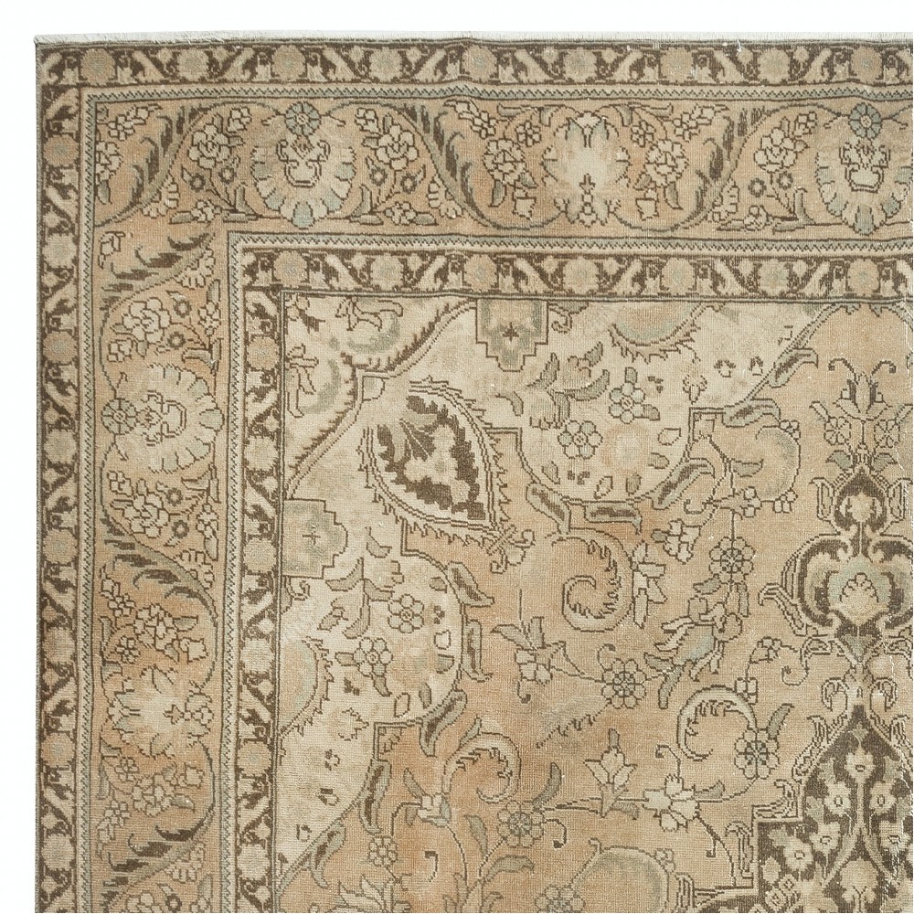One of a kind Vintage Turkish Oversize Rug. Handmade Large Carpet for Rustic, Country & Farmhouse Decor