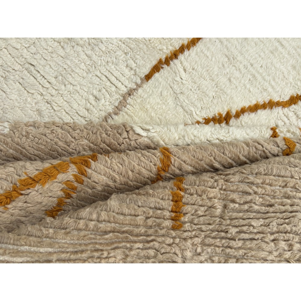Contemporary Moroccan style Handmade Rug. 100% Natural Wool. Custom Options Available