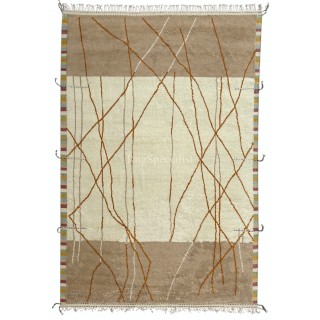 Contemporary Moroccan style Handmade Rug. 100% Natural Wool. Custom Options Available