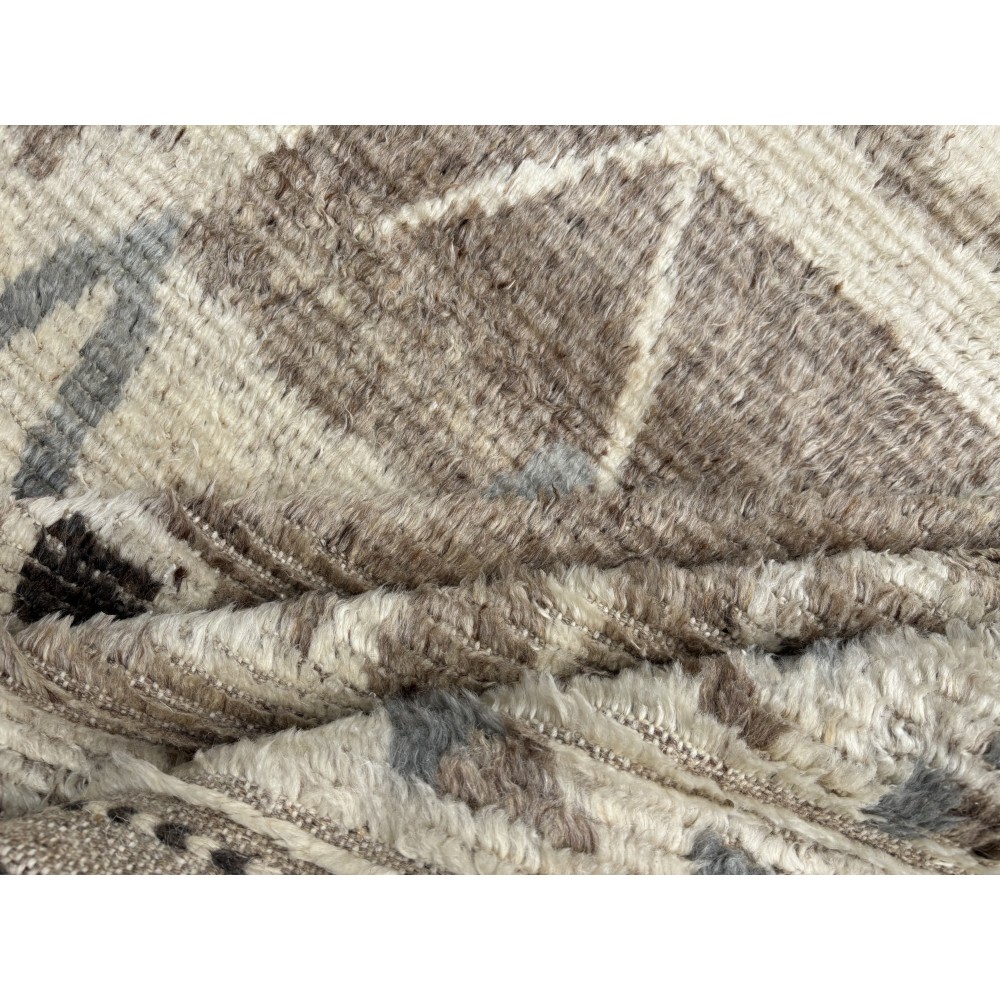 Modern Moroccan style Handmade Rug. 100% Natural Wool. Custom Options Available