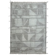 Modern Moroccan style Handmade Rug. 100% Natural Wool. Custom Options Available