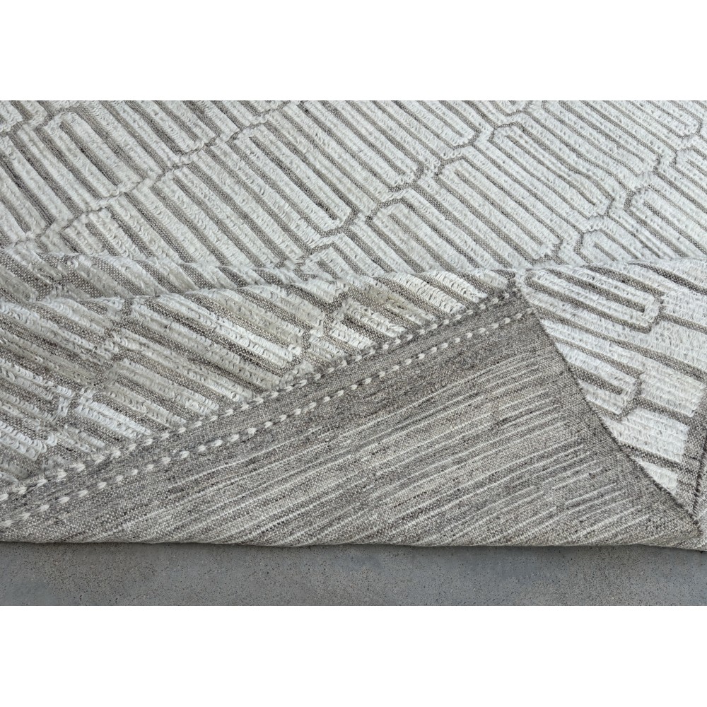 Handmade Moroccan style Rug. 100% Natural Wool. Modern Beni Ourain Carpet