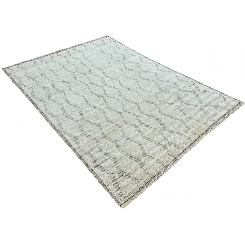 Modern Moroccan style Handmade Rug. 100% Natural Wool. Custom Options Available