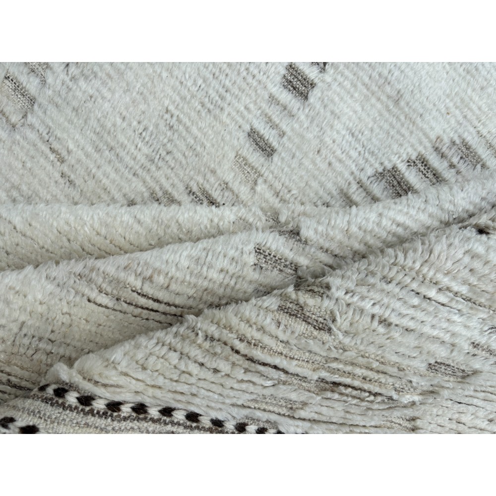 Modern Moroccan style Handmade Rug. 100% Natural Wool. Custom Options Available