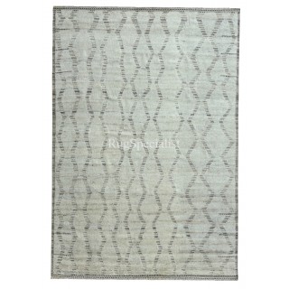 Modern Moroccan style Handmade Rug. 100% Natural Wool. Custom Options Available