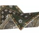 Vintage Scatter Rug, Turkish Accent Rug, Black Door Mat, Handmade Bat Mat