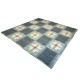 Handwoven Scandinavian Blue Kilim, 100% Wool. Modern High Quality Flat-Weave Rug