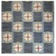 Handwoven Scandinavian Blue Kilim, 100% Wool. Modern High Quality Flat-Weave Rug