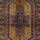 Vintage Scatter Rug, Turkish Accent Rug, Door Mat, Handmade Bat Mat, Kitchen Rug