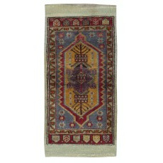 Vintage Scatter Rug, Turkish Accent Rug, Door Mat, Handmade Bat Mat, Kitchen Rug