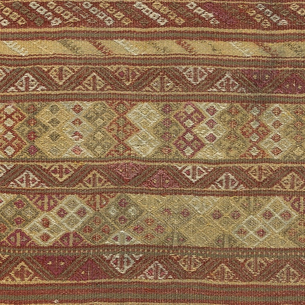 Hand-Woven Turkish Runner Kilim for Kitchen. 100% Wool. Vintage Flat-Weave Hallway Rug. Colorful Entryway Rug