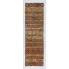 Hand-Woven Turkish Runner Kilim for Kitchen. 100% Wool. Vintage Flat-Weave Hallway Rug. Colorful Entryway Rug