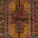 Traditional Vintage Handmade Turkish Accent Rug, Decorative Door Mat