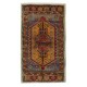 Traditional Vintage Handmade Turkish Accent Rug, Decorative Door Mat