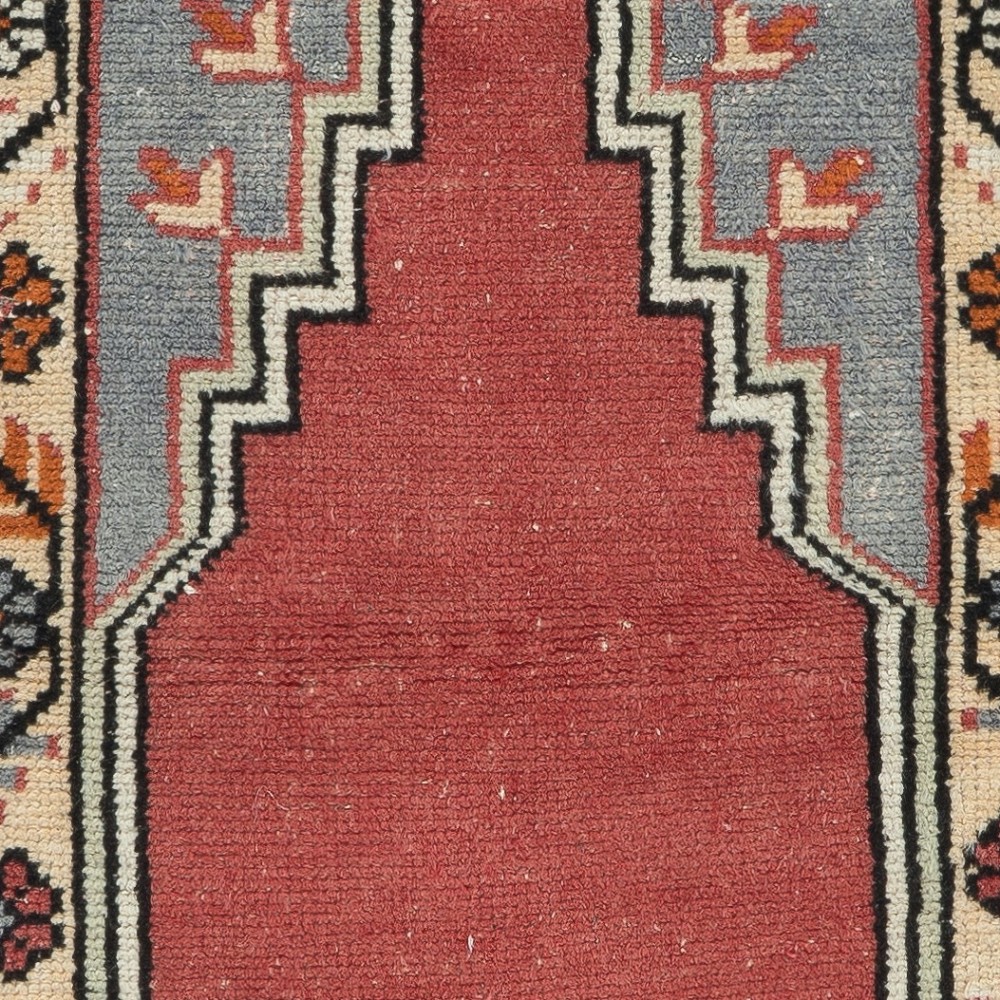 Small Handmade Rug, Vintage Turkish Prayer Rug, Decorative Prayer Mat