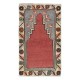 Small Handmade Rug, Vintage Turkish Prayer Rug, Decorative Prayer Mat
