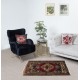 Traditional Vintage Handmade Turkish Accent Rug Made of Wool
