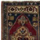 Traditional Vintage Handmade Turkish Accent Rug Made of Wool