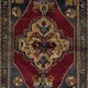 Traditional Vintage Handmade Turkish Accent Rug Made of Wool