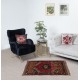 One of a kind 1960s Handmade Turkish Accent Rug Made of Wool