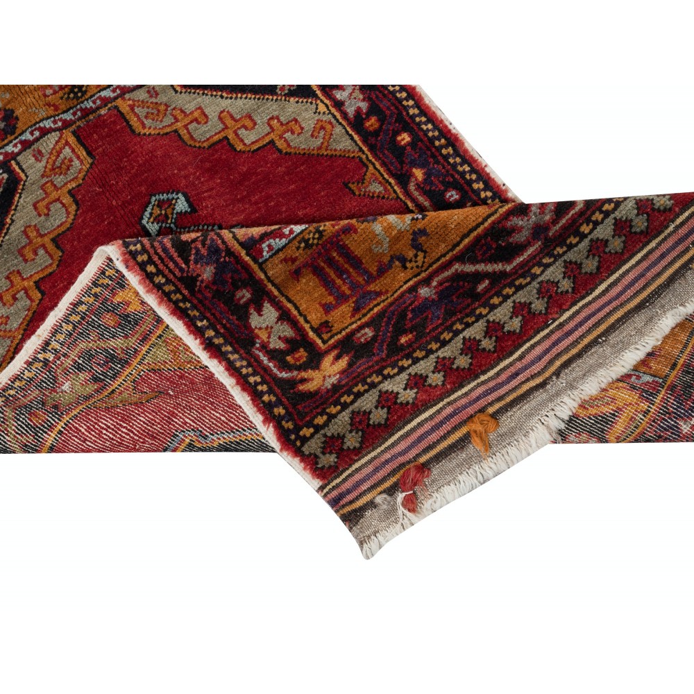 One of a kind 1960s Handmade Turkish Accent Rug Made of Wool