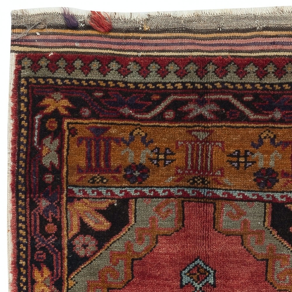 One of a kind 1960s Handmade Turkish Accent Rug Made of Wool