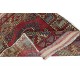 Vintage Scatter Rug, Dark Red Turkish Accent Rug, Door Mat, Handmade Bat Mat, Kitchen Rug