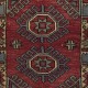 Vintage Scatter Rug, Dark Red Turkish Accent Rug, Door Mat, Handmade Bat Mat, Kitchen Rug