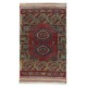 Vintage Scatter Rug, Dark Red Turkish Accent Rug, Door Mat, Handmade Bat Mat, Kitchen Rug