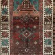 Unique Vintage Handmade Turkish Accent Rug Made of Wool