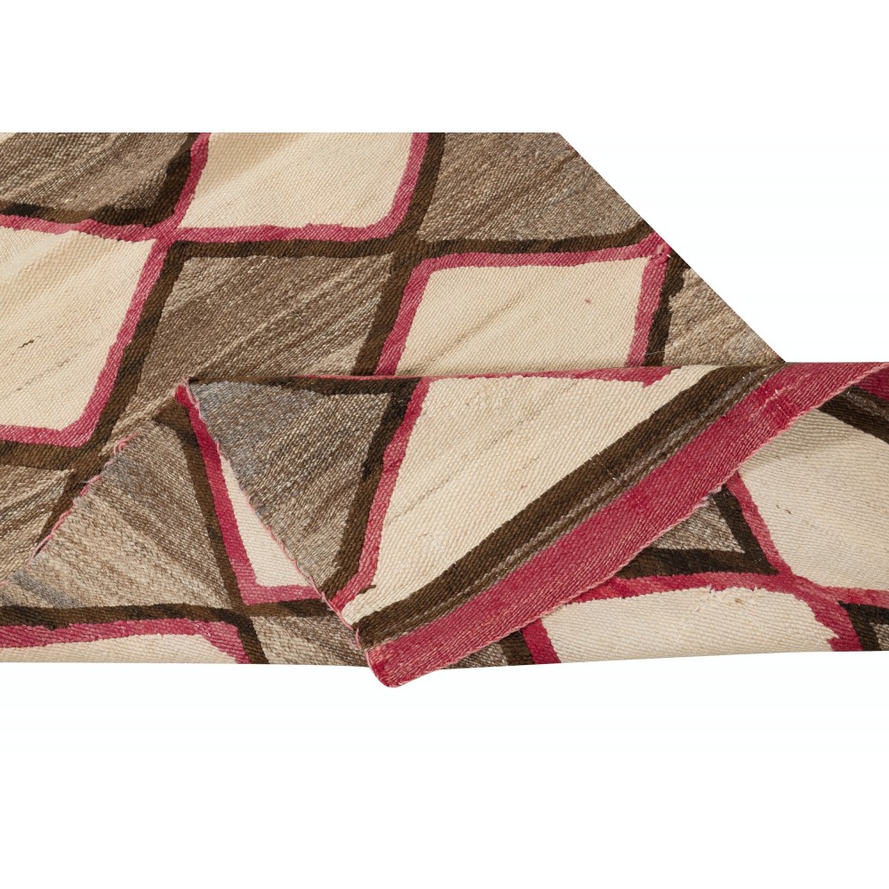 Antique American Indian Navajo Ganado Kilim Rug